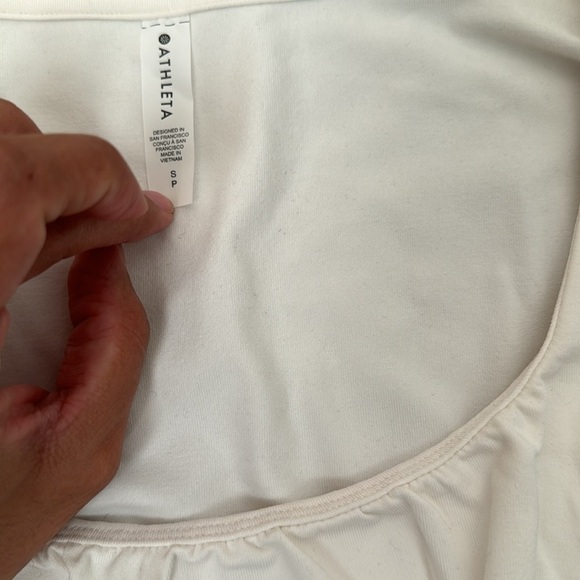 Women’s ATHLETA Shanti Scoop Top ivory size small - Picture 2 of 12